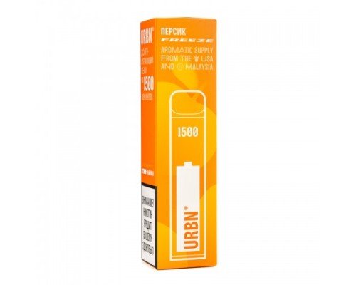 Купить Электронная сигарета Urbn Персик freeze 1500 затяжек по оптовой цене
